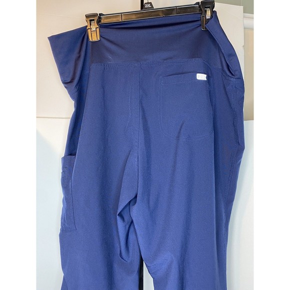 Med Couture Plus One Women's 4 WAY ENERGY STRETCH  Blue Maternity Pants Size Lg - Picture 12 of 16